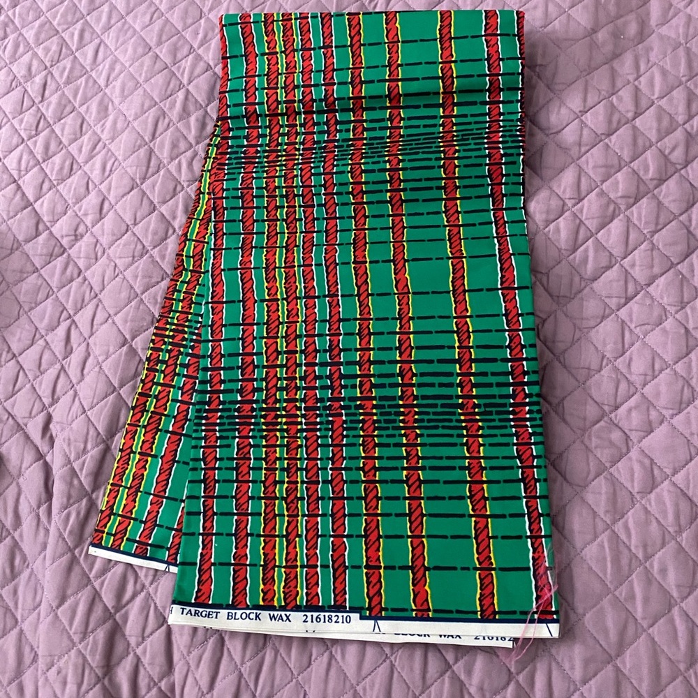 6yrds African Print Fabric Ankara Green